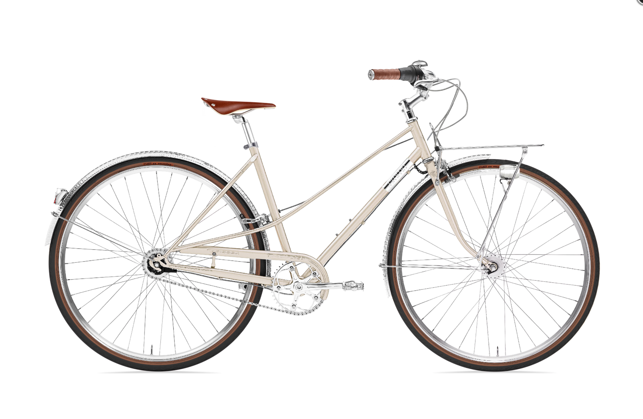 Creme Caferacer Lady Doppio 7 Dynamo Gold Champagne - European