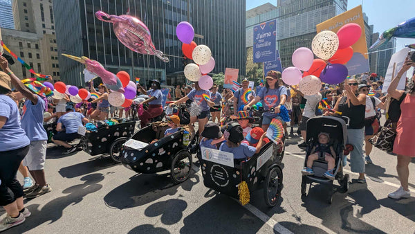 Allô Vélo est fier de s’être associé à la Coalition des familles LGBT+ pour Fierté Montréal