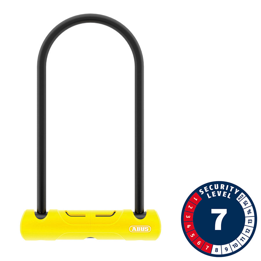 Abus, 402, U-Lock, Key, 170x230mm, 6.7''x9'', Thickness in mm: 10mm, Yellow, Standard
