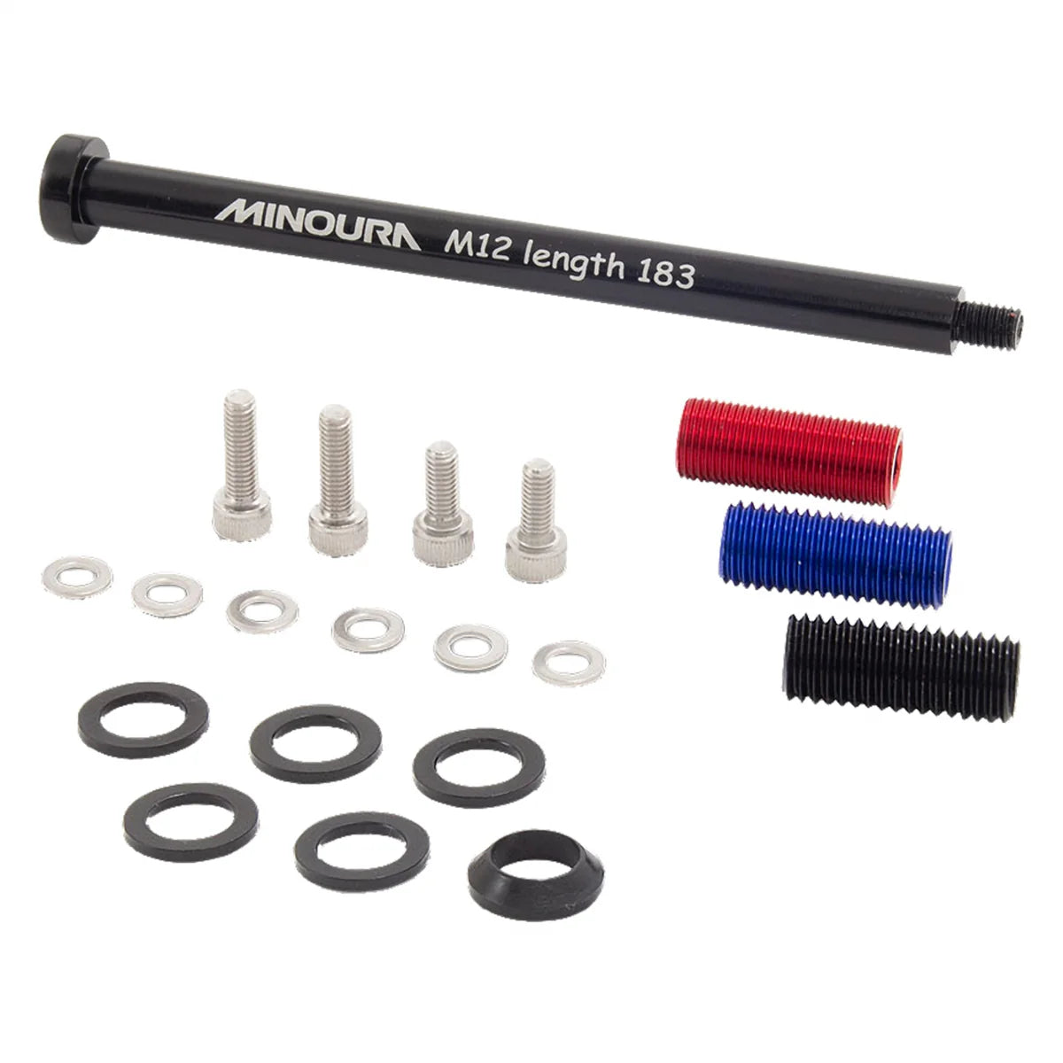 Minoura REAR Thru Axle for Fender and Rack Mounting