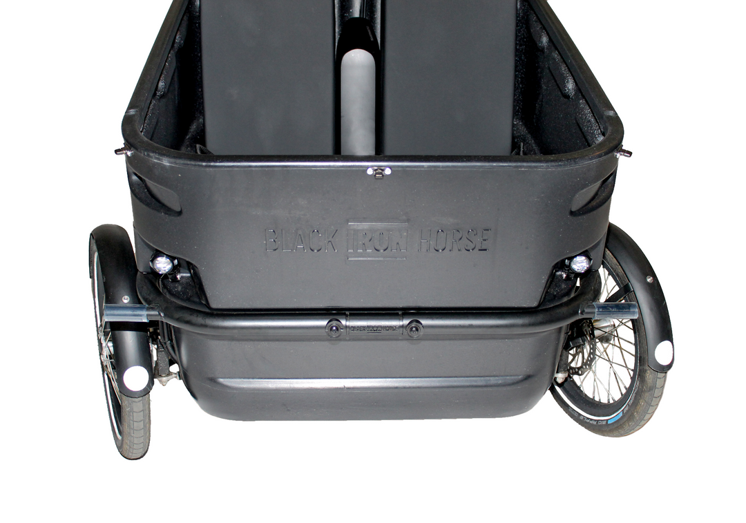 Black iron horse cargo bike sale