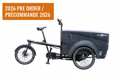 Black Iron Horse Polly 4 Kids with bold, readable bilingual 2026 PRE ORDER stamp