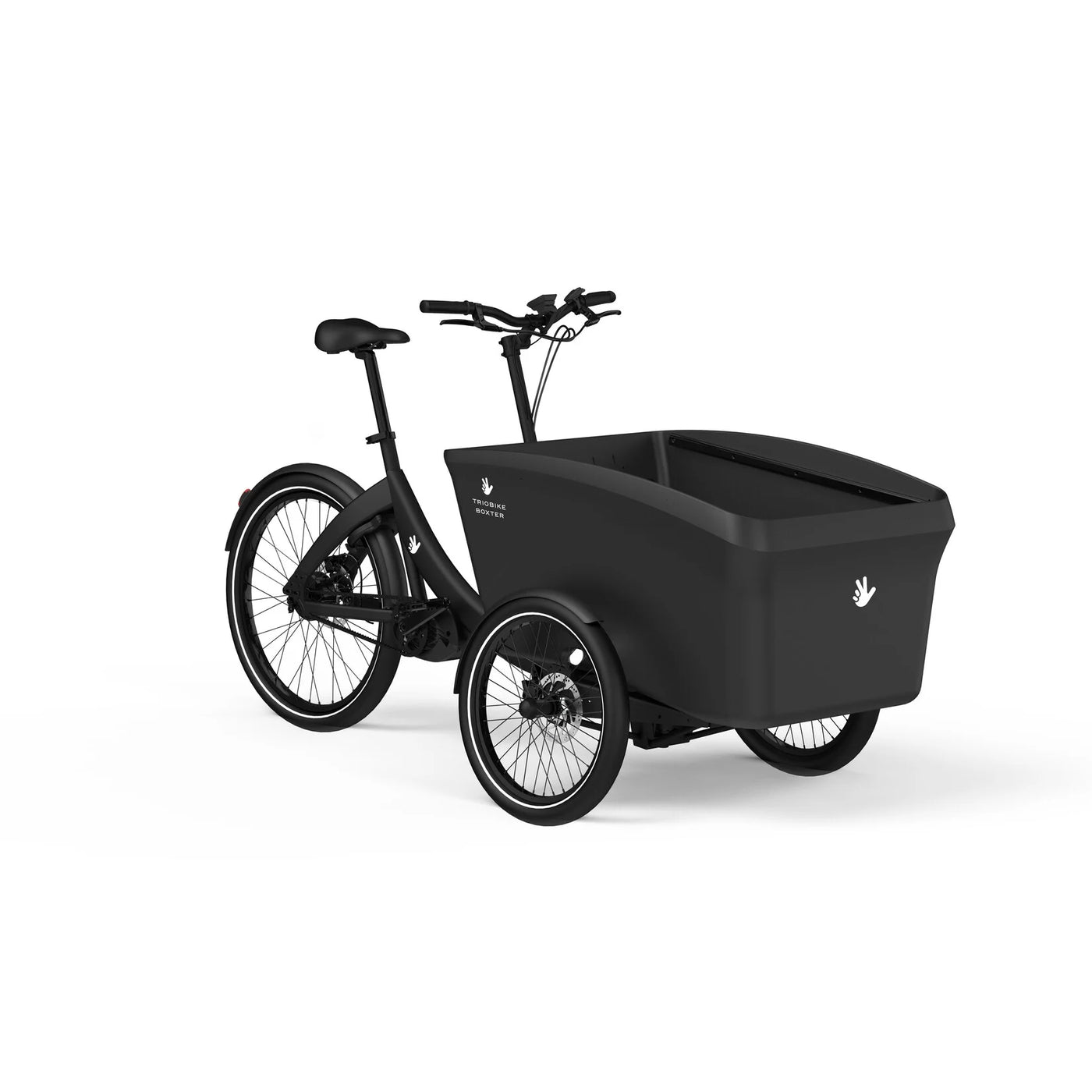 Triobike Boxter-E Bosch CL Enviolo Extreme + Gates Belt Drive - vélos cargo électrique pour 4 enfants