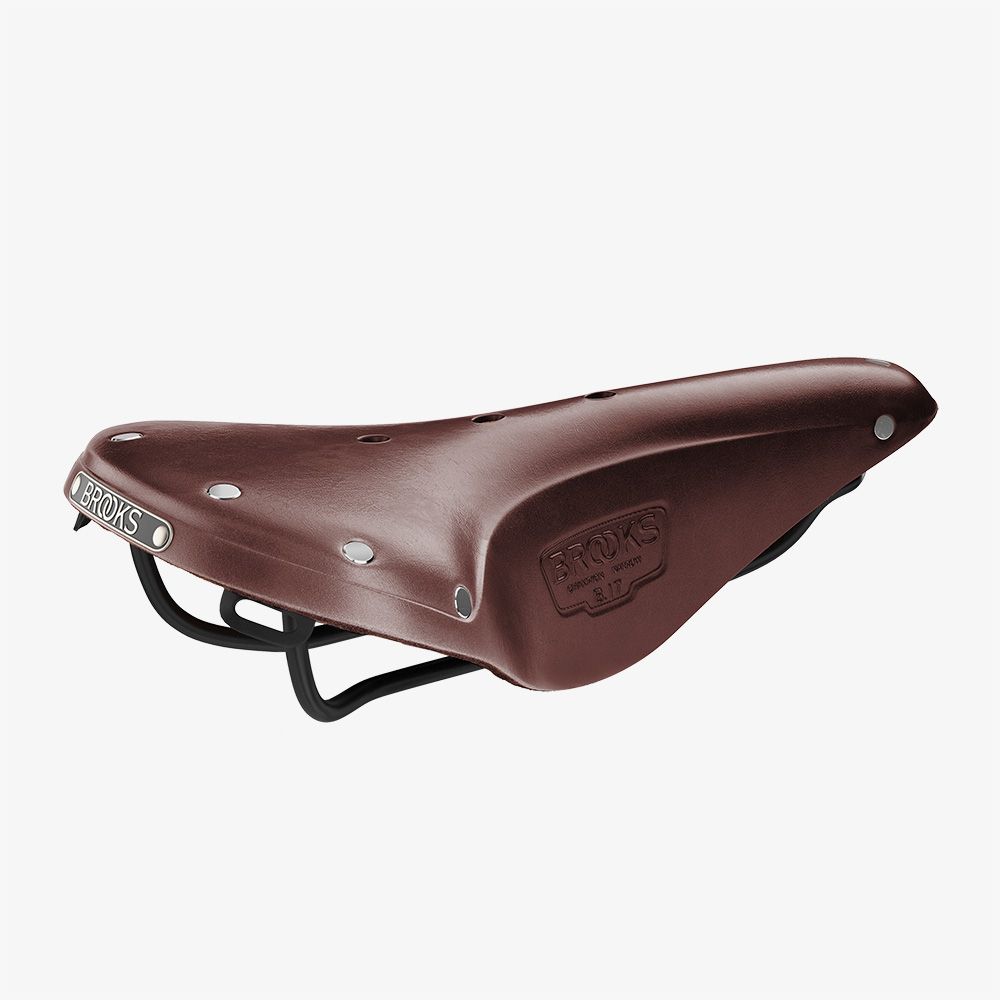 Selle De Vélo Cuir Marron VELO VL-3028, Vintage, Confort, état D'usage