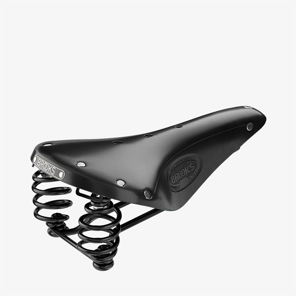 Coussin De Selle Vélo WEST BIKING - Cuir Noir/rouge - Confort VTT/Route