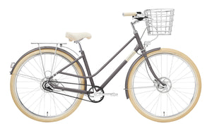 Creme Eve Belt Drive Ash Gray Dutch Style City Bicycle