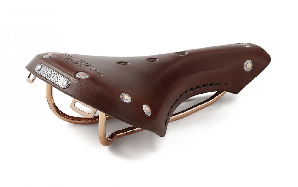 Creme Cycles Speedy Leather Saddle Brown Classic Bicycle