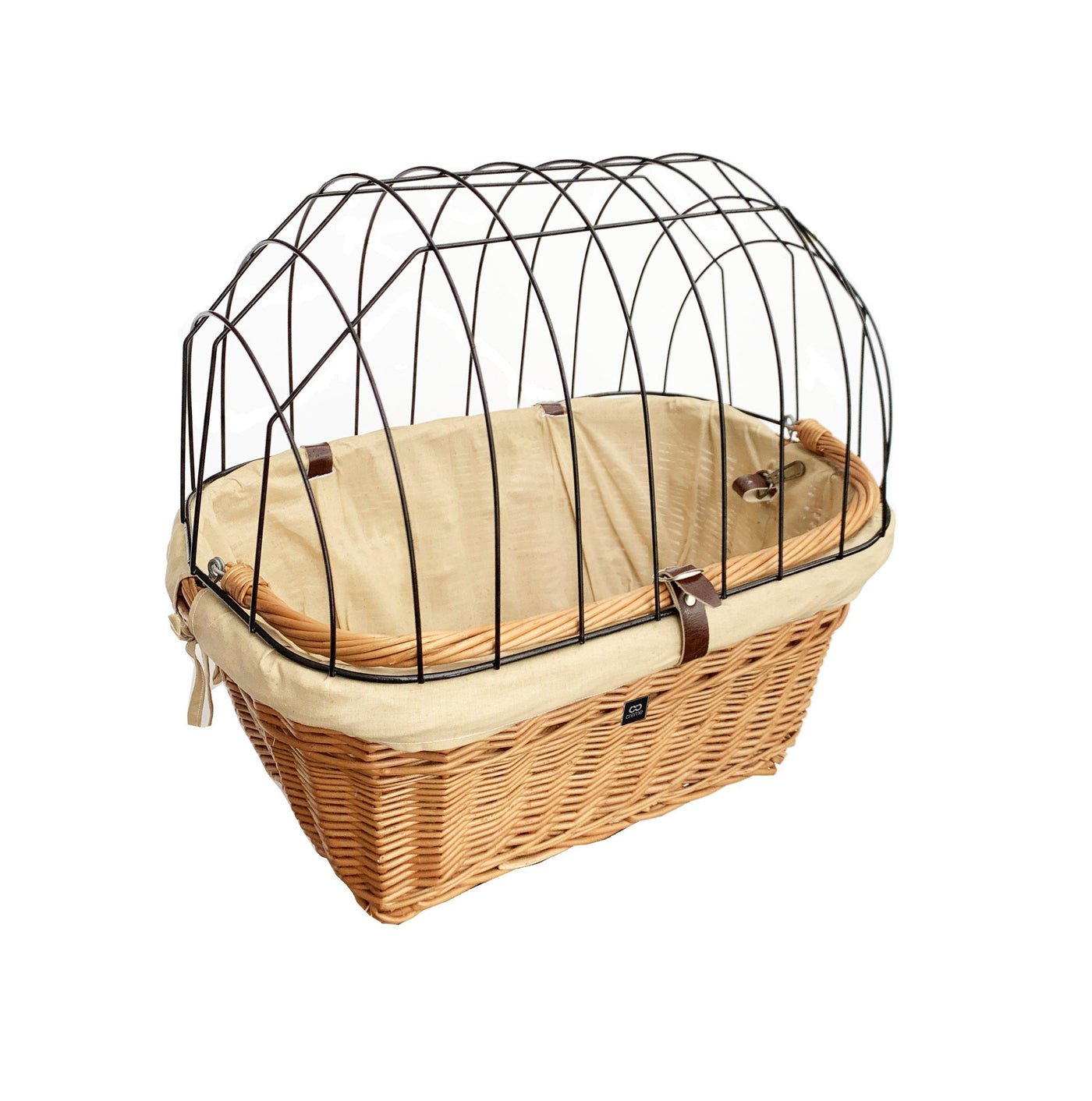 Creme Cycles Wicked Dog Bicycle Basket Wicker