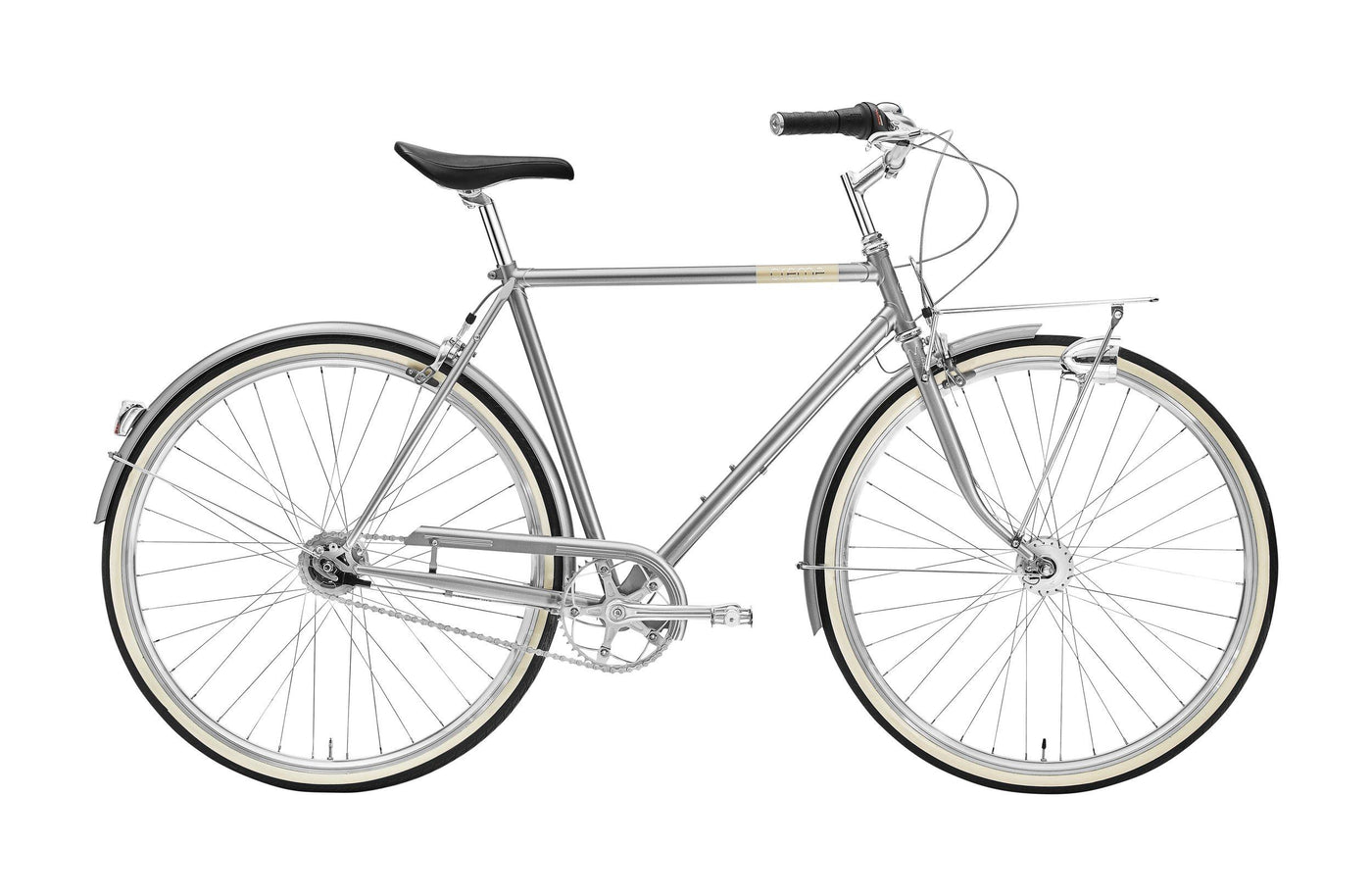 Creme Caferacer Man Doppio 7 Dynamo Gray Dutch Style City Bicycle