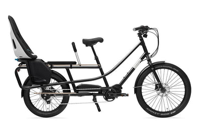 Creme Happy Wagon eSTEPS 6100 Electric Longtail Cargo Bike Black