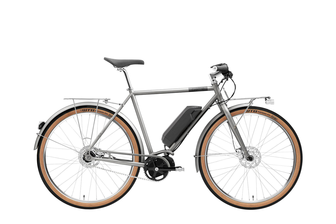 Creme Ristretto ON+ Solo Grey Urban Electric Dutch Style Bicycle