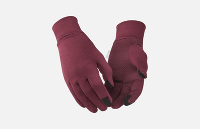 PEdALED Essential Cycling Merino Gloves Burgundy
