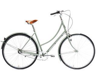 Pelago Finland Brooklyn Step-Thru City Bike 3s - Matching Rear and Front Racks Included