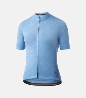 PEdALED Essential Women's Merino Cycling Jersey Light Blue